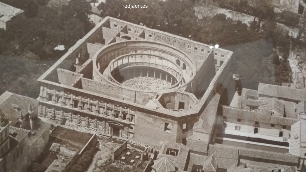Alhambra. Palacio de Carlos V - Alhambra. Palacio de Carlos V. Foto antigua