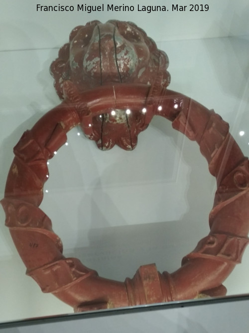 Alhambra. Palacio de Carlos V - Alhambra. Palacio de Carlos V. Molde de fundici�n de las argollas. 1920