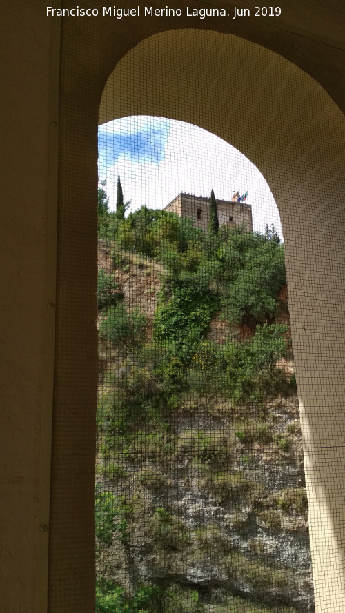 Alhambra. Torre de la Vela - Alhambra. Torre de la Vela. Desde la torre de la Iglesia de San Pedro y San Pablo