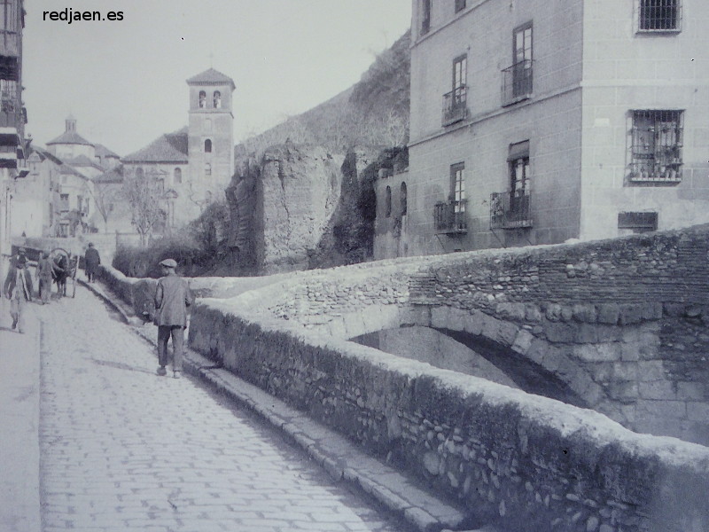 Carrera del Darro - Carrera del Darro. 1920 fotograf�a de Antonio Linares Arcos