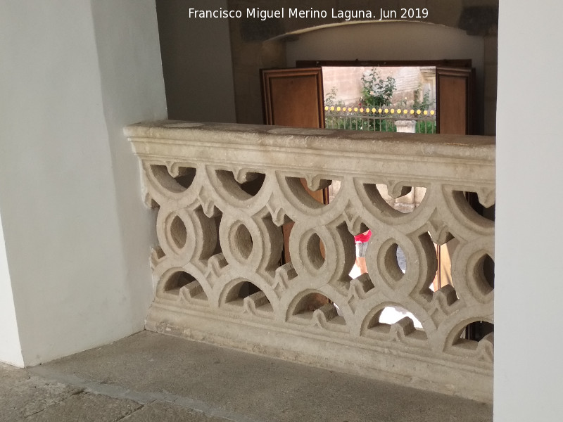 Casa de Castril - Casa de Castril. Parapeto calado del zagu�n