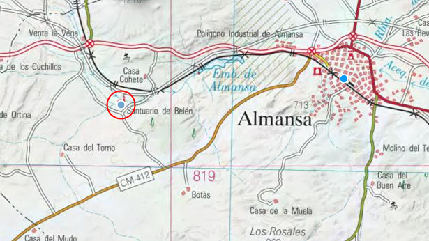 Santuario de Ntra Sra de Bel�n - Santuario de Ntra Sra de Bel�n. Mapa