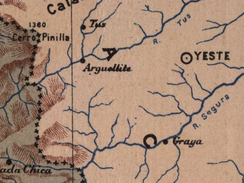 Valle del R�o Tus - Valle del R�o Tus. Mapa 1901