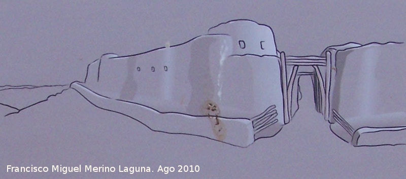 Los Millares. Puerta de la Segunda Muralla - Los Millares. Puerta de la Segunda Muralla. Reconstrucci�n