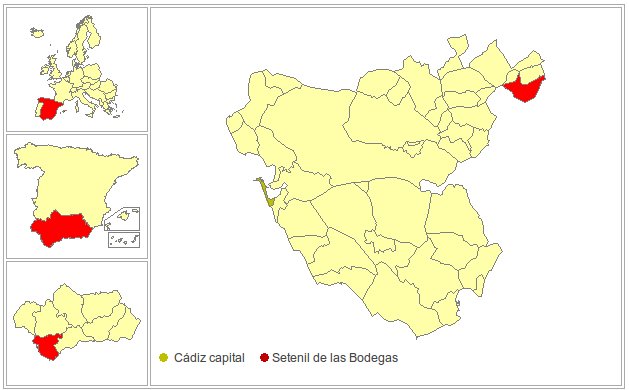 Setenil de las Bodegas - Setenil de las Bodegas. Situaci�n