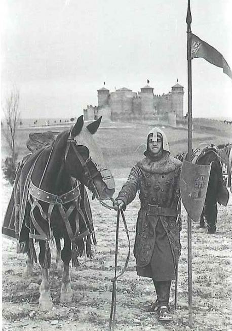 Castillo de Belmonte - Castillo de Belmonte. Rodaje de la pel�cula Mio Cid