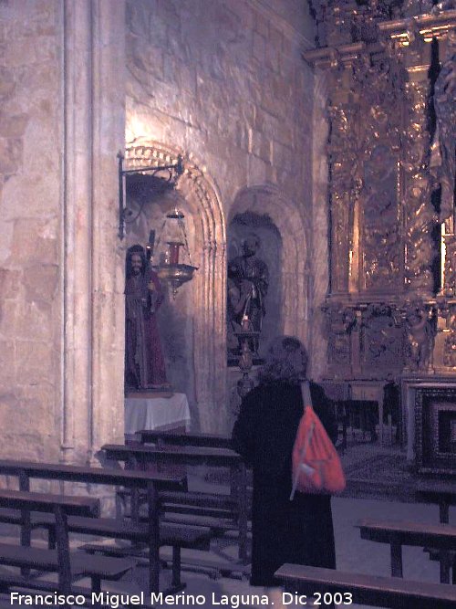 Colegiata de San Bartolom� - Colegiata de San Bartolom�. Hornacinas