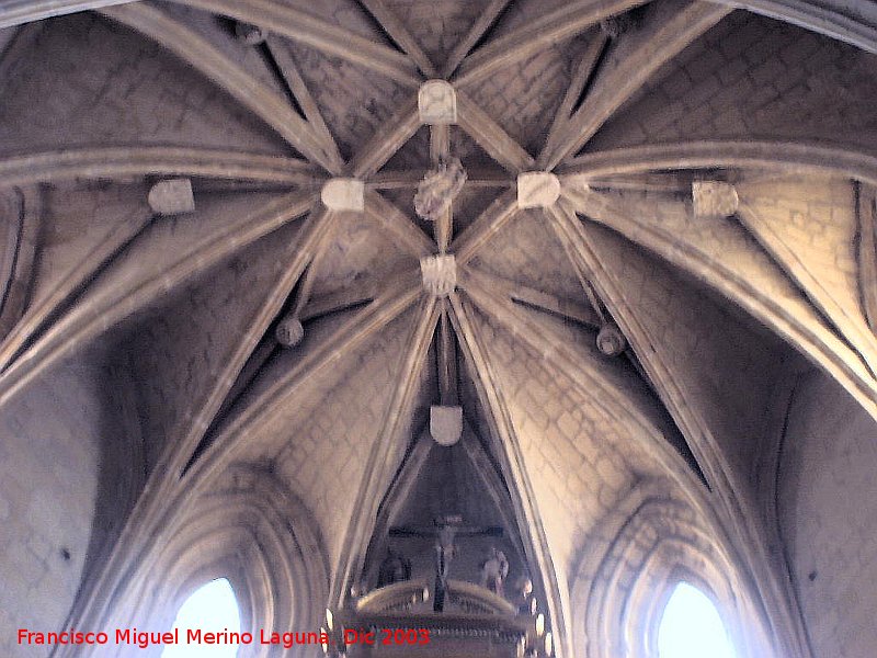 Colegiata de San Bartolom� - Colegiata de San Bartolom�. B�veda de crucer�a del �bside