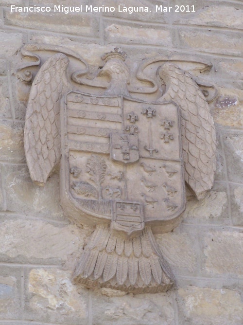 Casa de la Calle Conde Mejorada n� 1 - Casa de la Calle Conde Mejorada n� 1. Escudo izquierdo