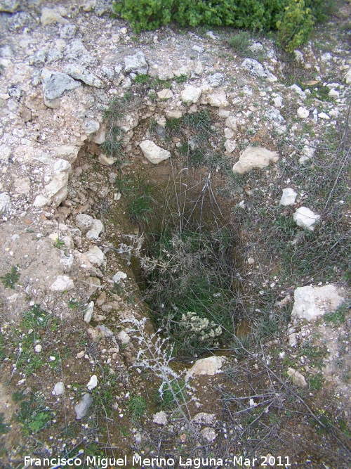 Oppidum del Cerro Algarrobo - Oppidum del Cerro Algarrobo. Socavn
