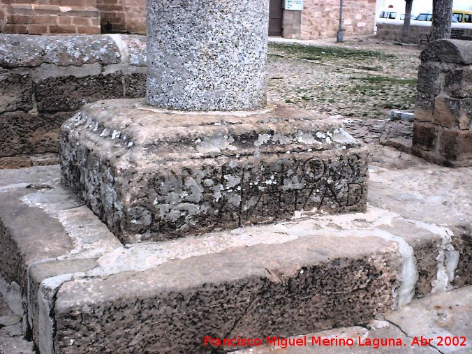 Humilladero - Humilladero. Inscripci�n