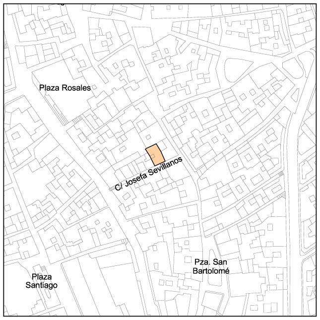 Casa de la Calle Josefa Sevillanos n� 9 - Casa de la Calle Josefa Sevillanos n� 9. Situaci�n