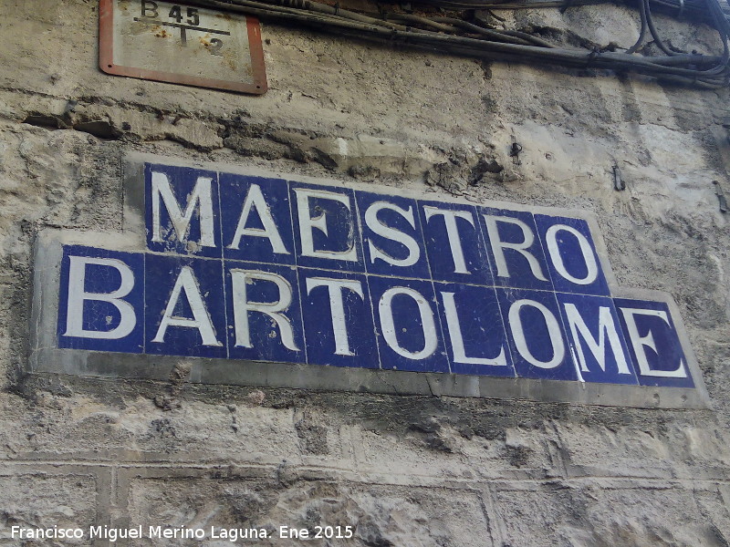 Calle Maestro Bartolom� - Calle Maestro Bartolom�. Azulejos