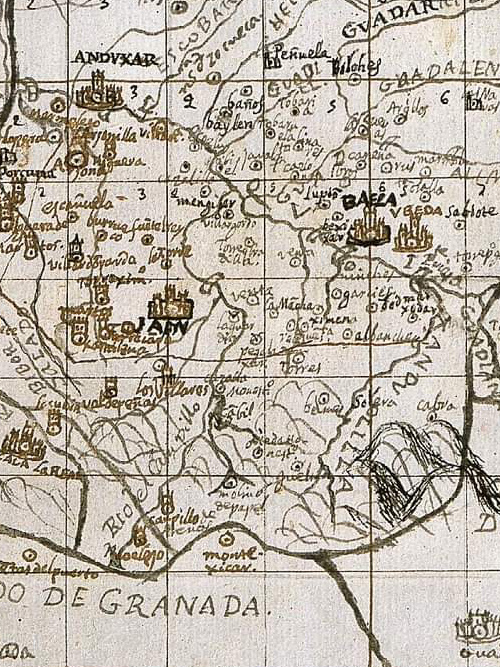 Historia de Cambil - Historia de Cambil. Mapa de 1641