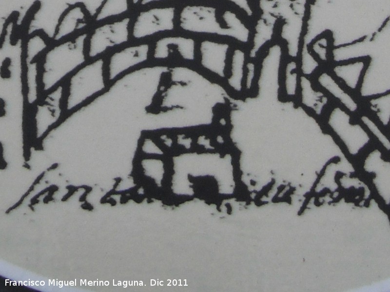 Ermita de Santa Eufemia - Ermita de Santa Eufemia. Dibujo antiguo