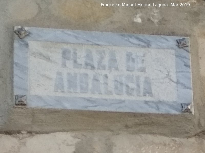 Plaza de Andaluc�a - Plaza de Andaluc�a. Placa