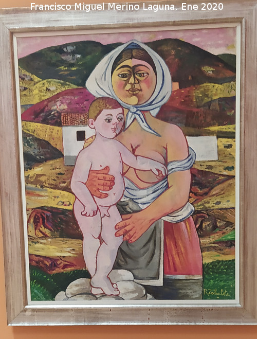 Rafael Zabaleta Fuentes - Rafael Zabaleta Fuentes. Maternidad. 1949. Museo Provincial de Ja�n
