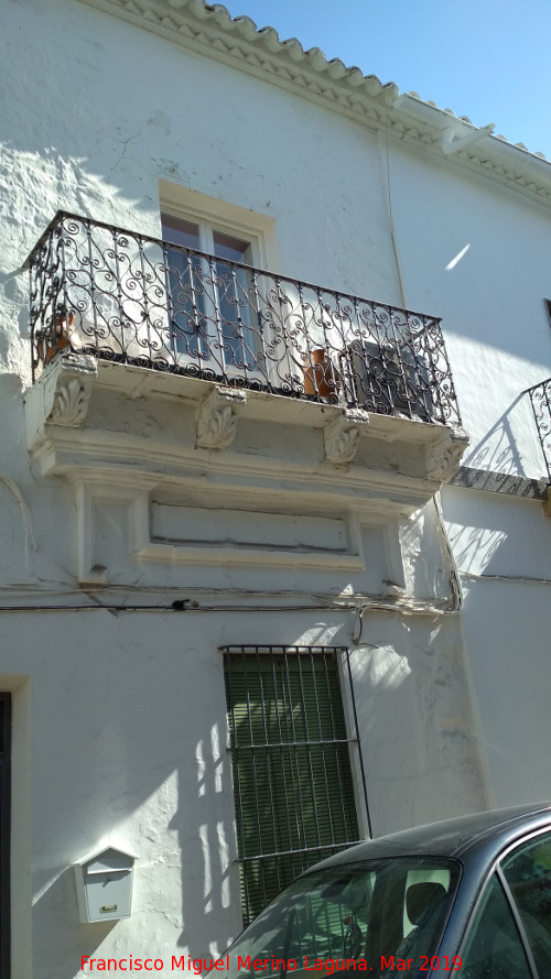 Casa de la Calle Eduardo Quero n� 1 - Casa de la Calle Eduardo Quero n� 1. Balc�n y dintel