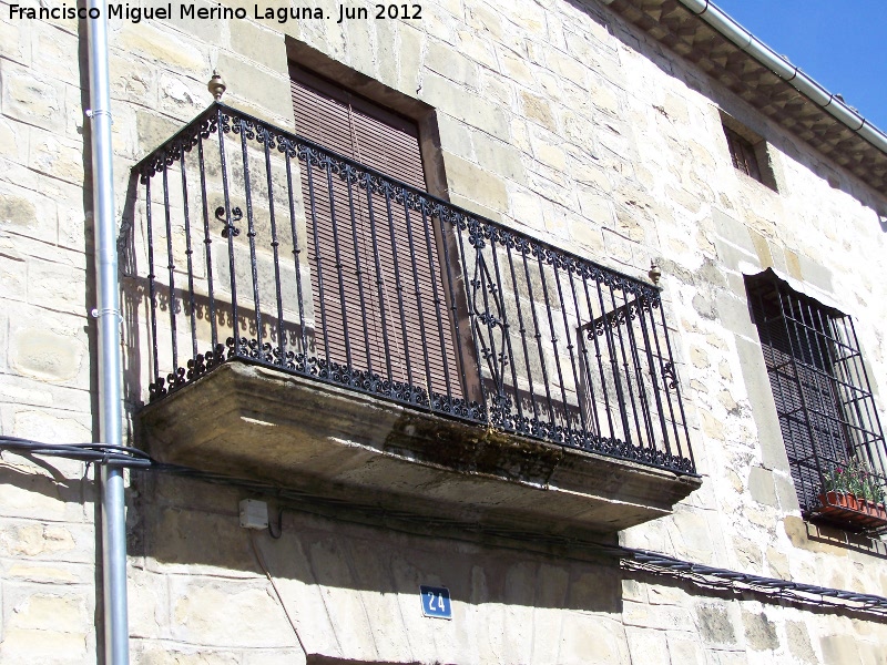 Casa de la Calle Matilla n� 24 - Casa de la Calle Matilla n� 24. Balc�n