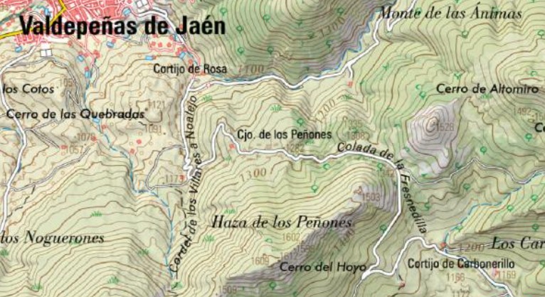Cortijo de los Peones - Cortijo de los Peones. Mapa