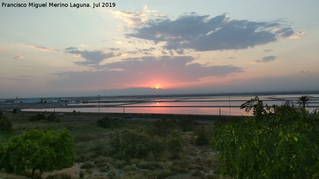 Salinas de Santa Pola - Salinas de Santa Pola. Ocaso