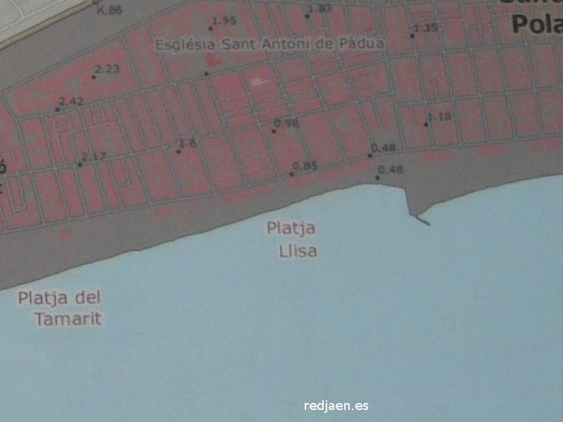 Playa Lisa - Playa Lisa. Mapa
