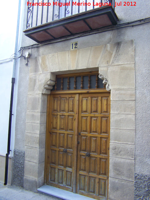 Casa de la Calle Condestable D�valos n� 12 - Casa de la Calle Condestable D�valos n� 12. Portada