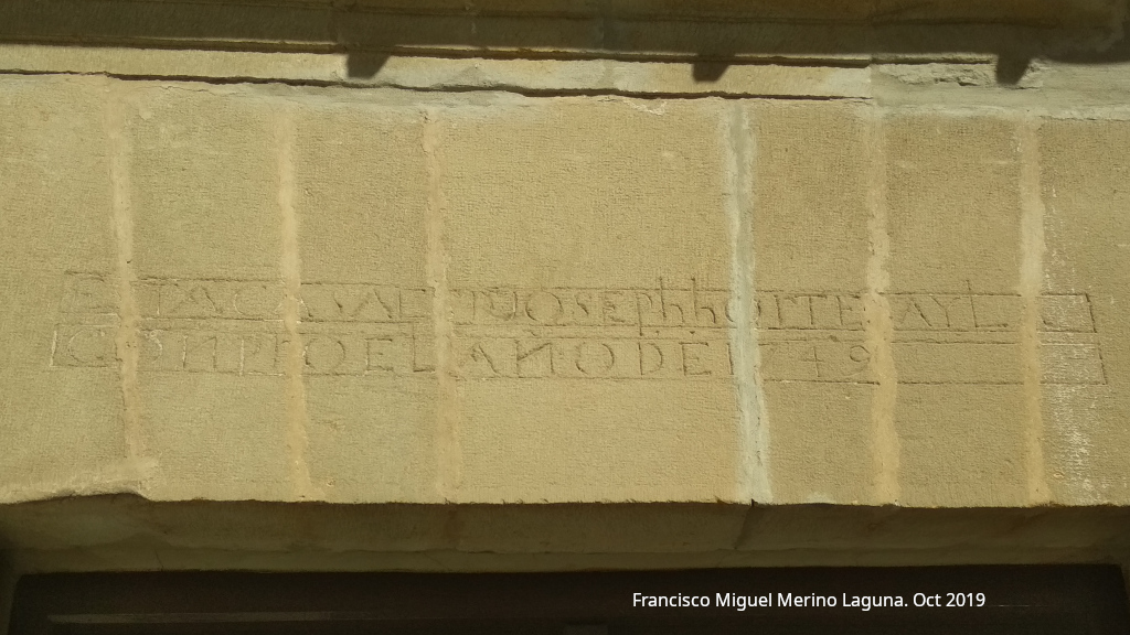 Casa de la Calle Narv�ez n� 3 - Casa de la Calle Narv�ez n� 3. Inscripci�n