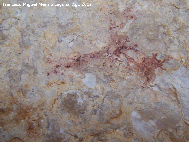 Pinturas rupestres de la Tinada del Ciervo I Abrigo III. Grupo I - Pinturas rupestres de la Tinada del Ciervo I Abrigo III. Grupo I. Zooformo