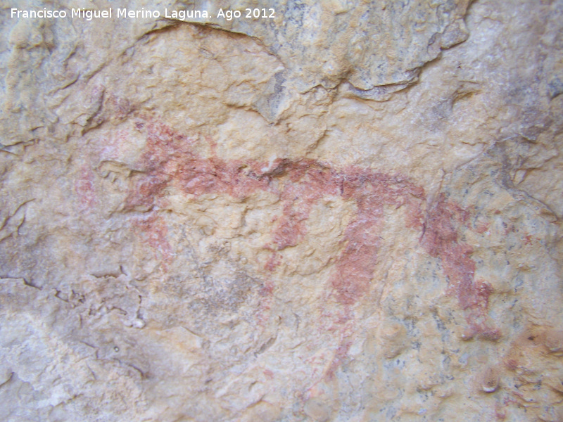 Pinturas rupestres de la Tinada del Ciervo I Abrigo III. Grupo II - Pinturas rupestres de la Tinada del Ciervo I Abrigo III. Grupo II. Zooformo