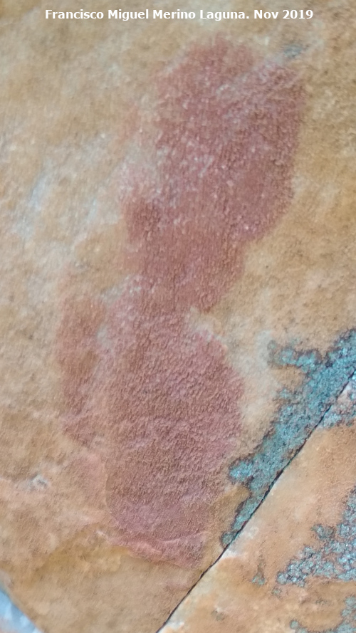 Pinturas rupestres del Cimbarrillo de Mar�a Antonia II - Pinturas rupestres del Cimbarrillo de Mar�a Antonia II. Barra superior