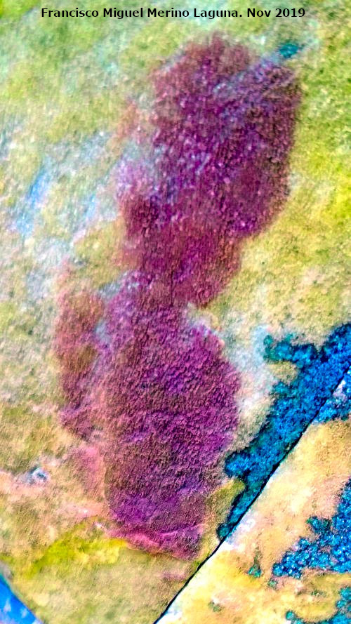 Pinturas rupestres del Cimbarrillo de Mar�a Antonia II - Pinturas rupestres del Cimbarrillo de Mar�a Antonia II. Tratada con Dstretch