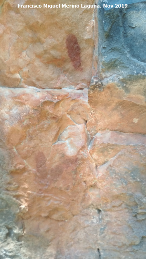 Pinturas rupestres del Cimbarrillo de Mar�a Antonia II - Pinturas rupestres del Cimbarrillo de Mar�a Antonia II. Parte baja