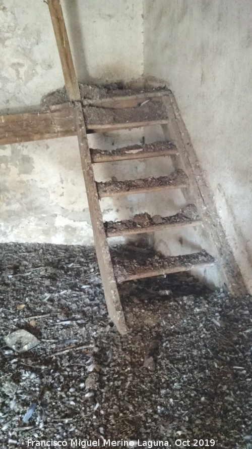 Torre de Perdigones La Tortilla - Torre de Perdigones La Tortilla. Comienzo de las escaleras