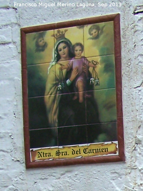 Pilar de la Ba�izuela - Pilar de la Ba�izuela. Azulejos del pilar