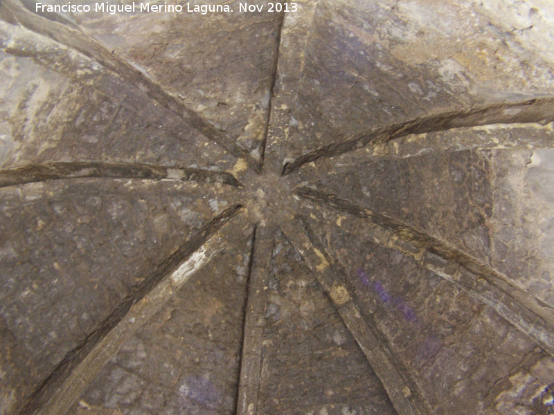 Castillo de La Guardia. Torre del Homenaje - Castillo de La Guardia. Torre del Homenaje. B�veda de crucer�a del segundo piso