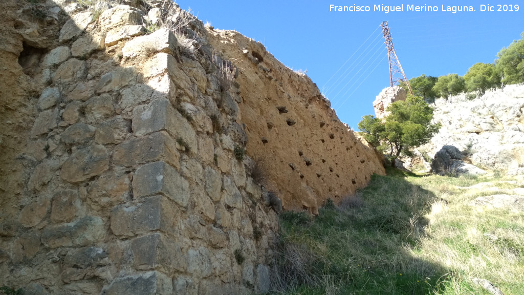 Muralla de Jan - Muralla de Jan. Muralla Sur de Jan a intramuros