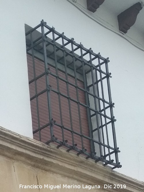 Casa de la Calle Conde Mejorada n� 43 - Casa de la Calle Conde Mejorada n� 43. Reja de rosetas