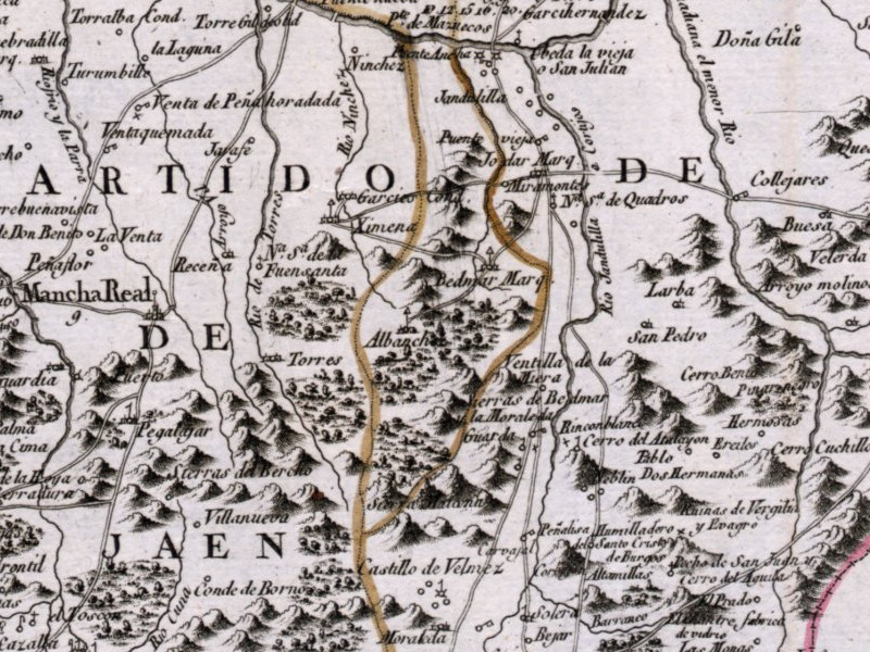 Cortijo de N�nchez - Cortijo de N�nchez. Mapa 1787