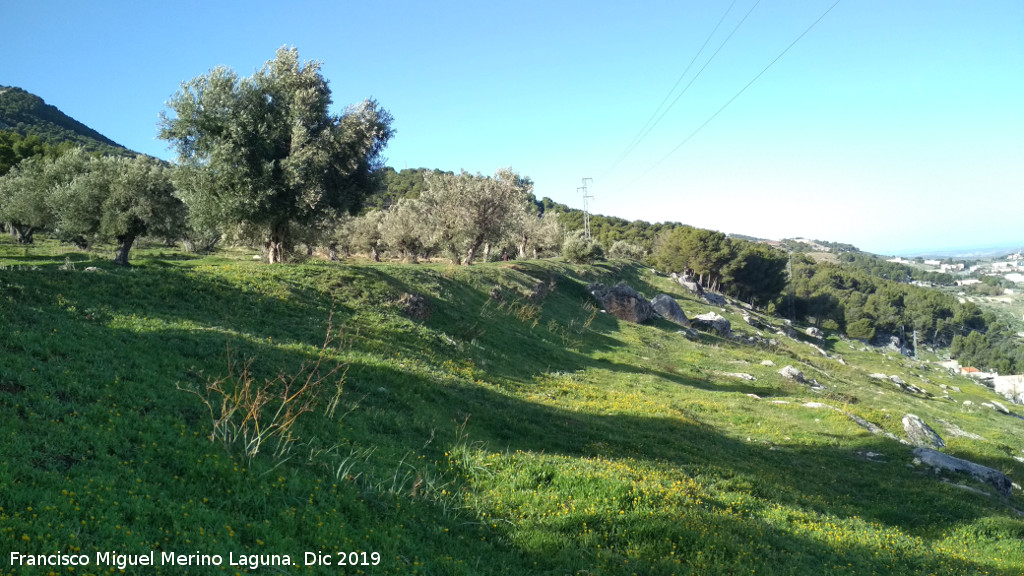 Oppidum del Cerro de Santa Catalina - Oppidum del Cerro de Santa Catalina. Muralla