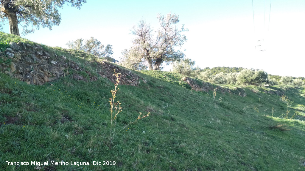 Oppidum del Cerro de Santa Catalina - Oppidum del Cerro de Santa Catalina. Muralla