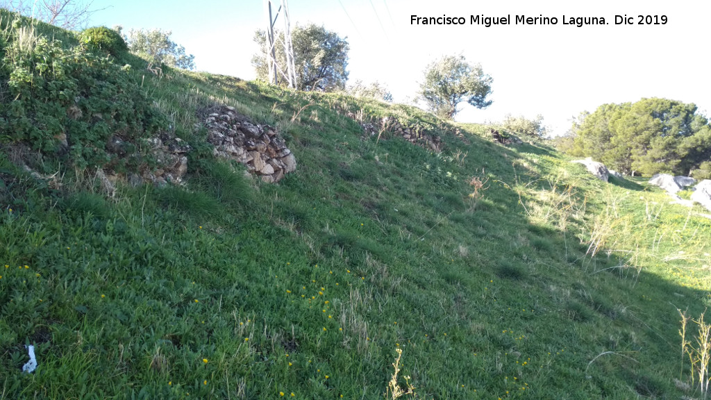 Oppidum del Cerro de Santa Catalina - Oppidum del Cerro de Santa Catalina. Muralla