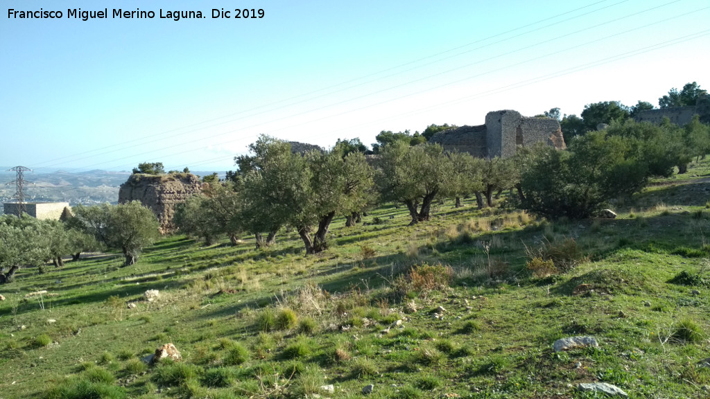 Oppidum del Cerro de Santa Catalina - Oppidum del Cerro de Santa Catalina. Con la Muralla Medieval al fondo