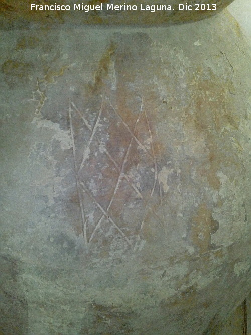 Casa de la Calle Francisco Coello n� 30 - Casa de la Calle Francisco Coello n� 30. Marca de la tinaja