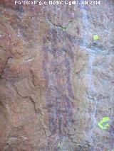 Pinturas rupestres de la Pea Escrita. Grupo VI. Figura derecha