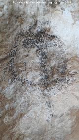 Pinturas rupestres del Abrigo de los Caones IV. Graffiti. Smbolo