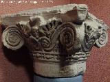 Cerro Alcal�. Capitel romano en caliza. Museo Arqueol�gico Provincial de Ja�n