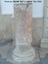 Historia de La Guardia. Columna romana del Ayuntamiento