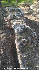 Basti�n de Santa Catalina. Muro del callej�n sacado en la excavaci�n arqueol�gica