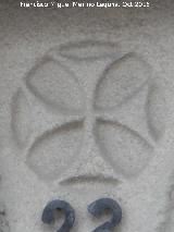 Casa de la Calle Blas Infante n� 23. Cruz pat�